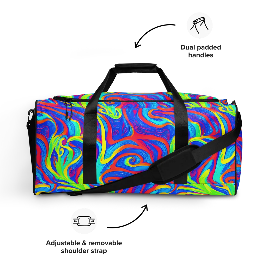 Candy Cyclone on Duffle Bag — Front