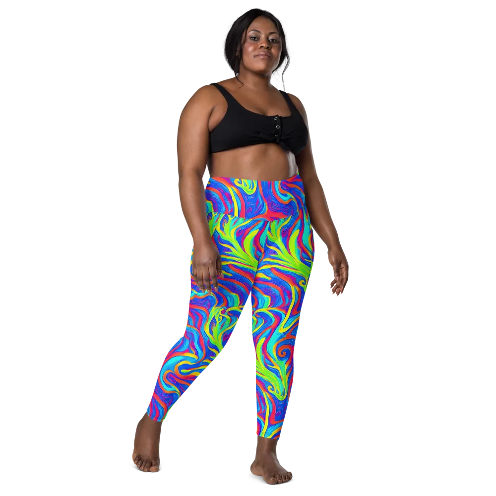 Candy Cyclone on Leggings with Pockets — Front