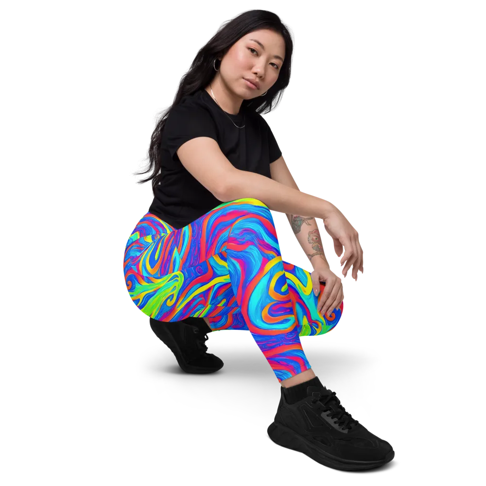 Candy Cyclone on Leggings with Pockets — Right Front