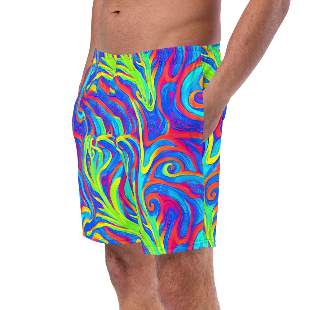 Candy Cyclone on Swim Trunks — Left Front