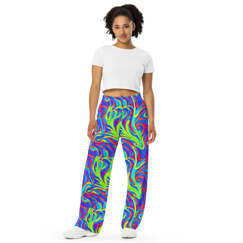 Candy Cyclone on Wide-Leg Pants — Front