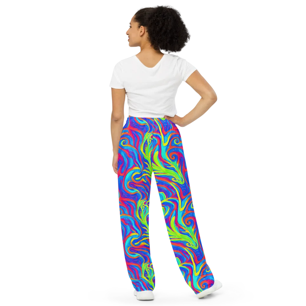 Candy Cyclone on Wide-Leg Pants — Back