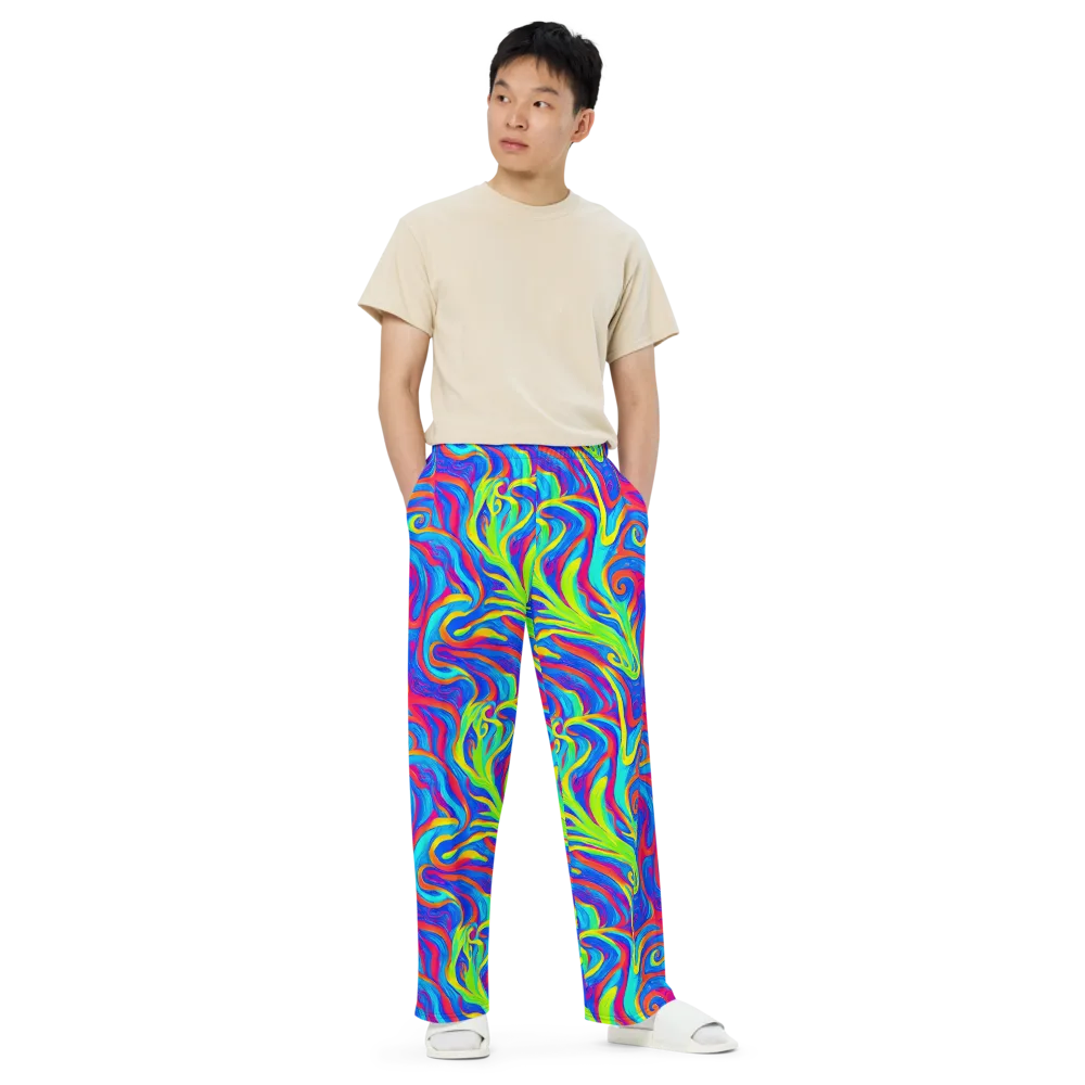 Candy Cyclone on Wide-Leg Pants — Front