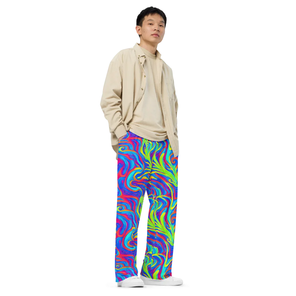 Candy Cyclone on Wide-Leg Pants — Right Front