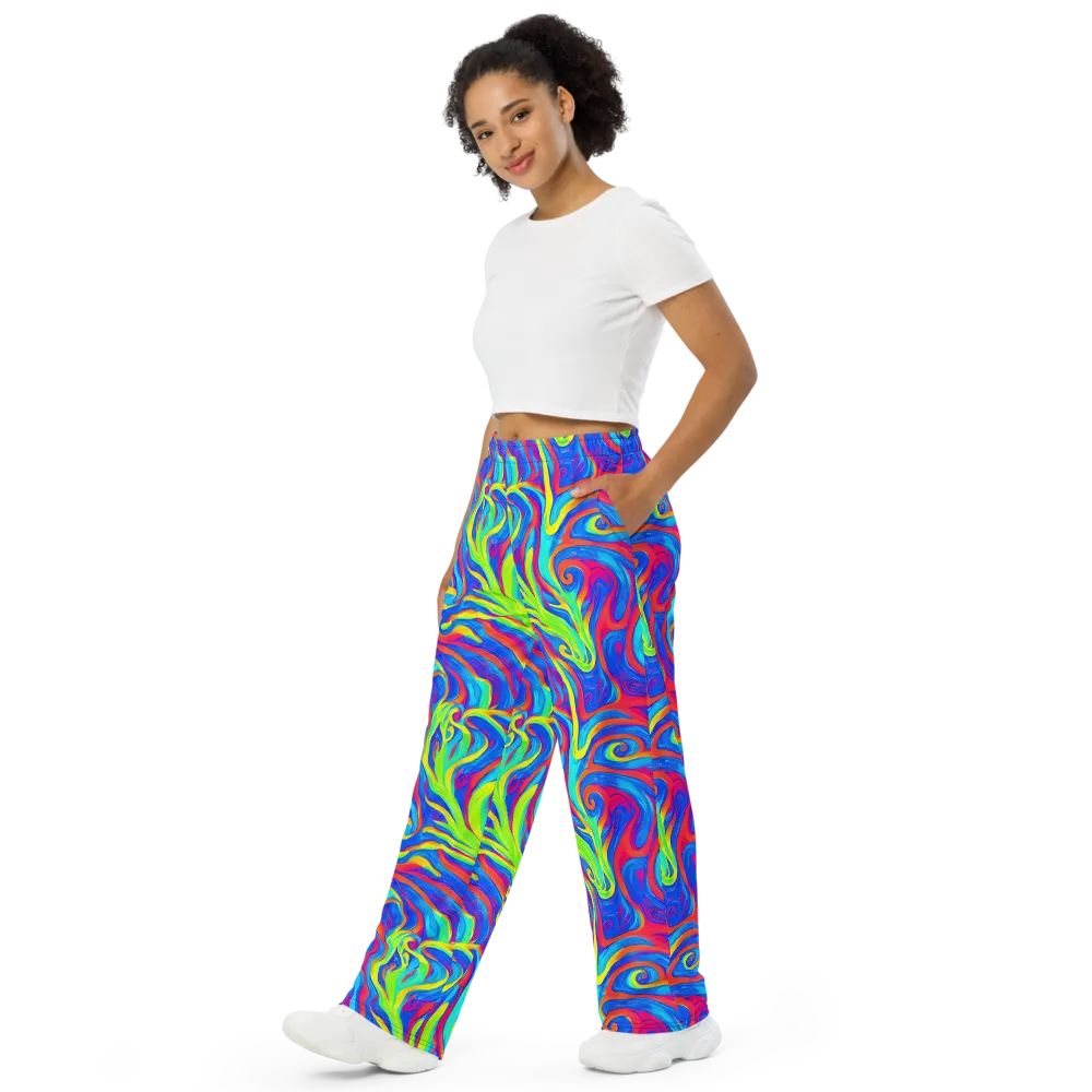 Candy Cyclone on Wide-Leg Pants — Left Front
