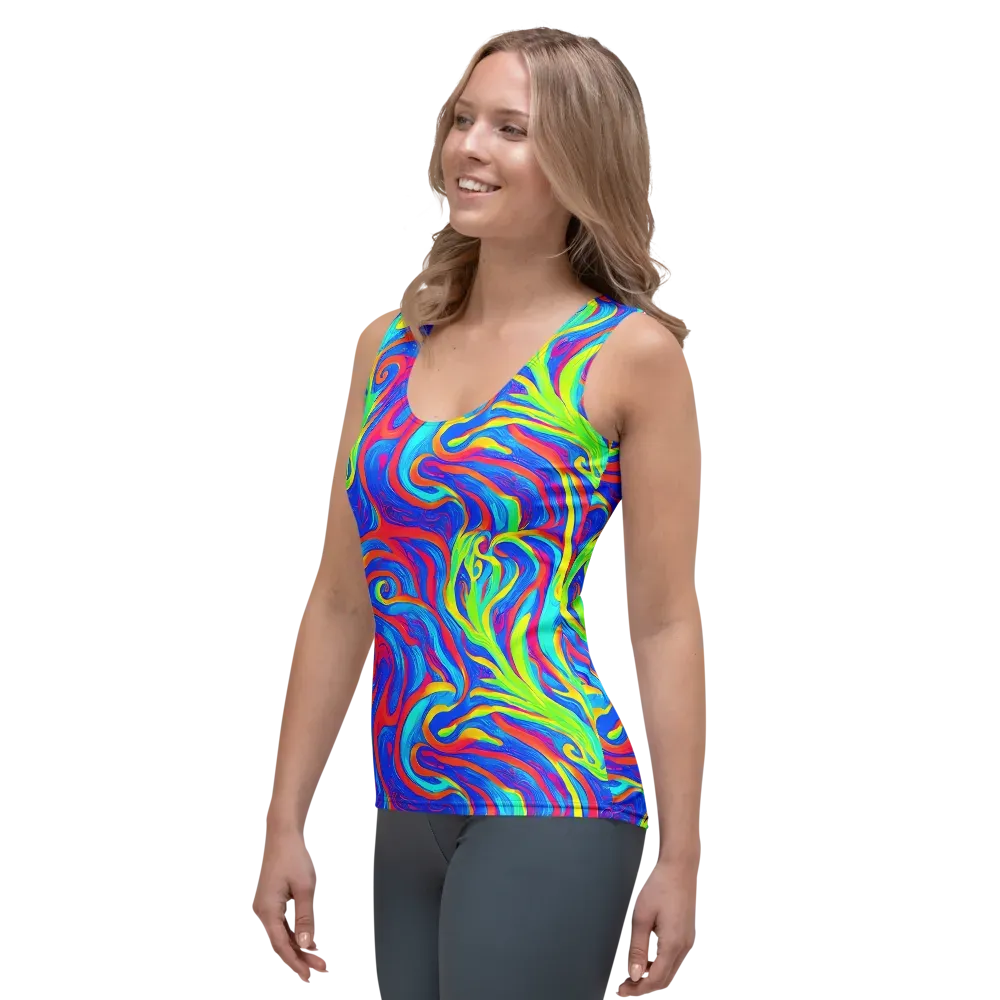 Candy Cyclone on Women's Tank Top — Left Front