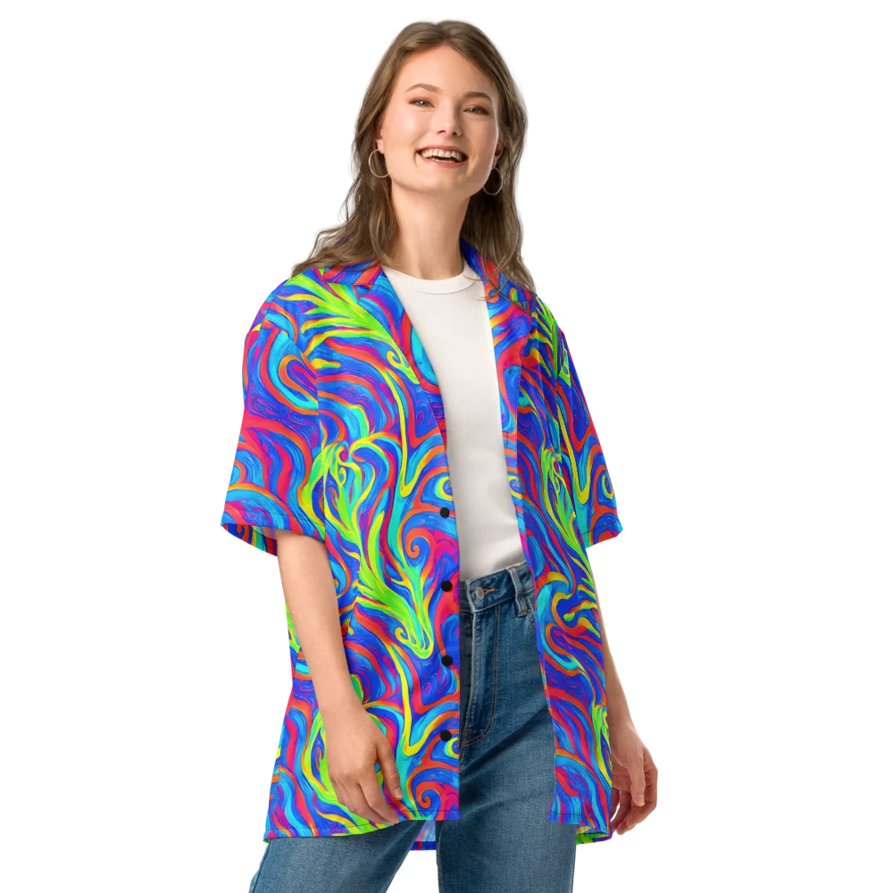 Candy Cyclone on Button Shirt — Front