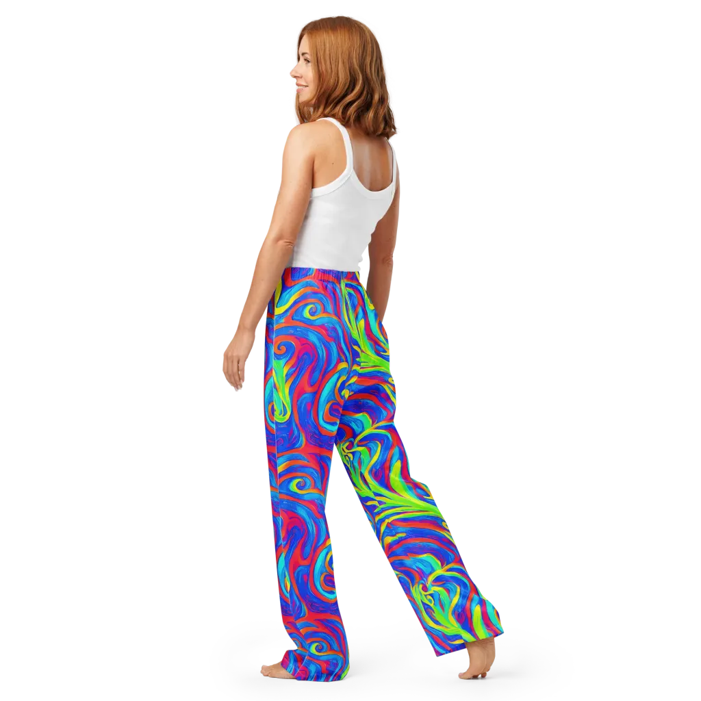 Candy Cyclone on Women's Pajama Pants — Back