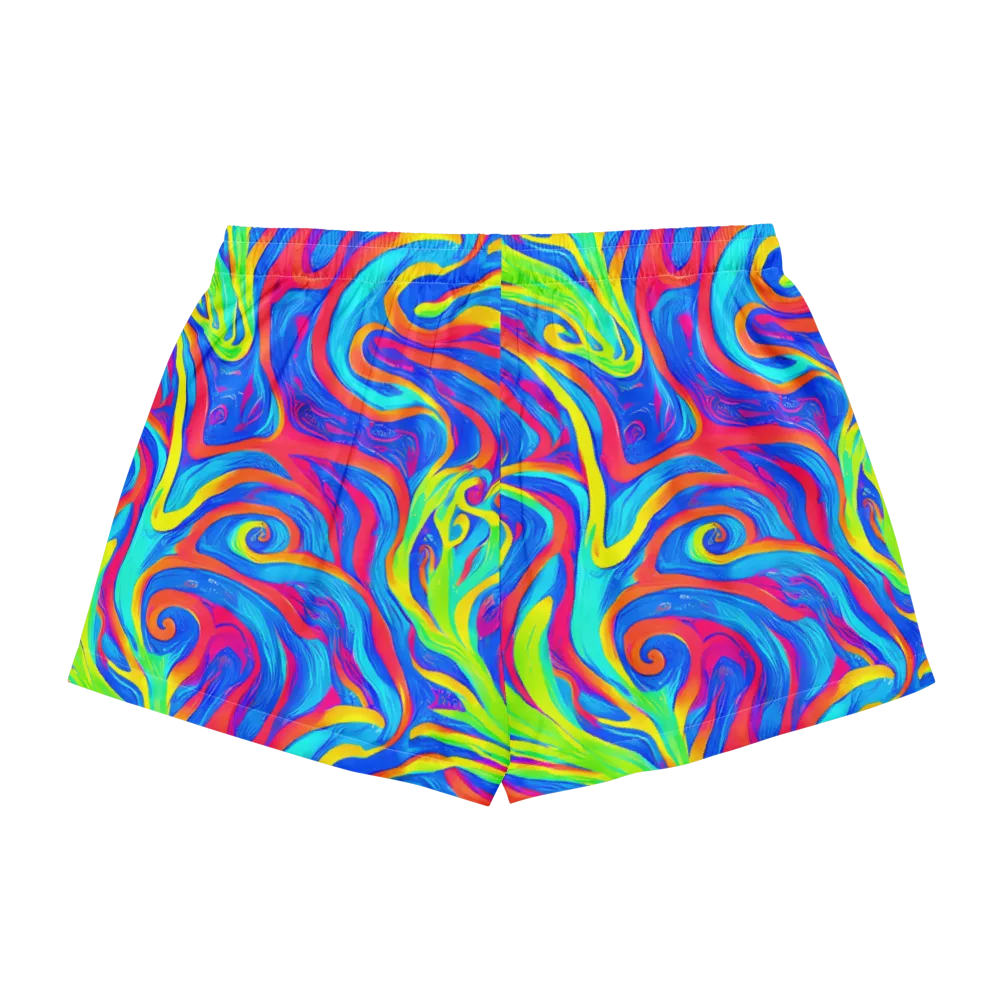Candy Cyclone on Women's Pajama Shorts — Back