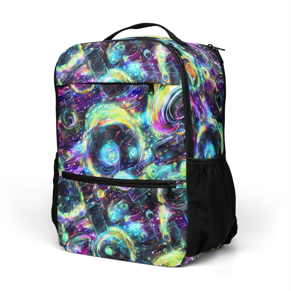 Iridescent Gravity on Utility Backpack — Left Front