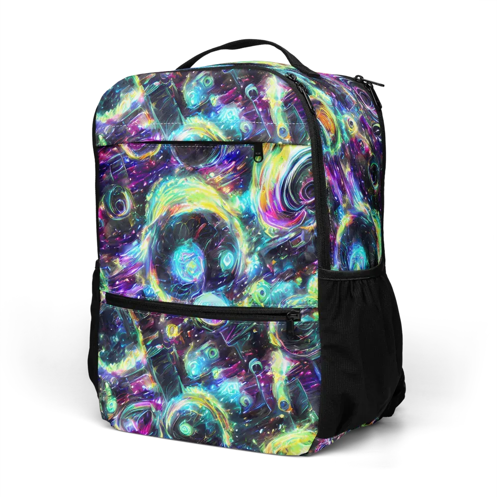 Iridescent Gravity on Utility Backpack — Left Front