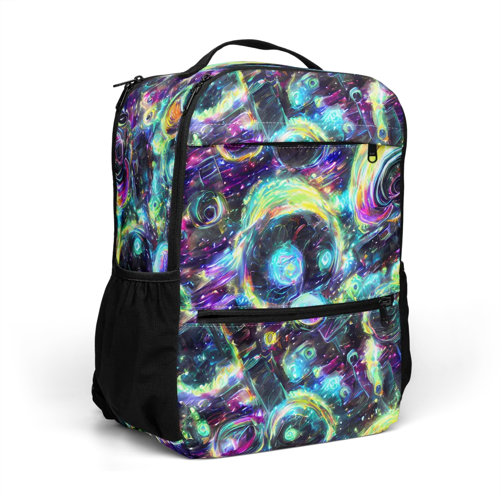 Iridescent Gravity on Utility Backpack — Right Front