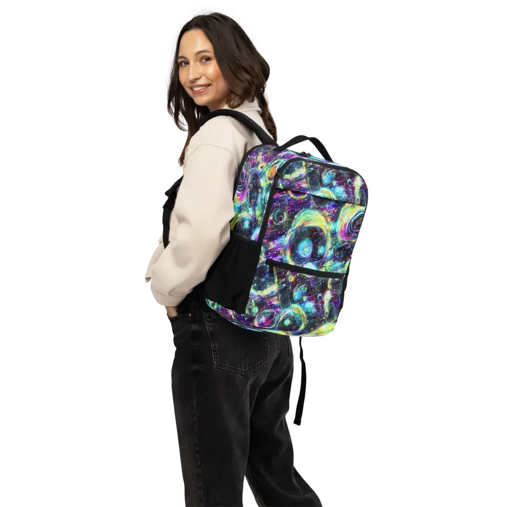 Iridescent Gravity on Utility Backpack — Back