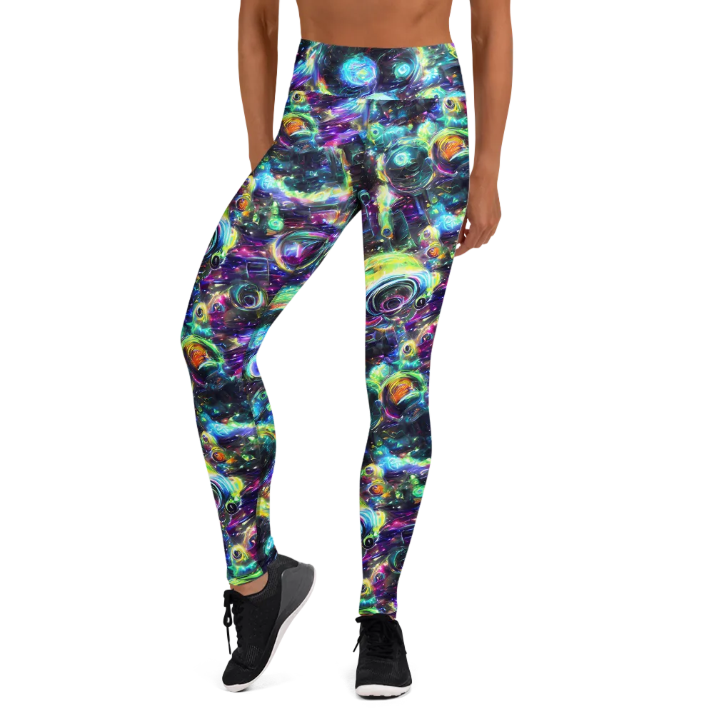 Iridescent Gravity on Yoga Leggings — Front