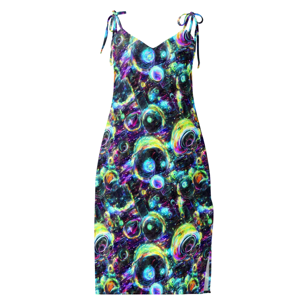 Iridescent Gravity on Slip Dress — Front