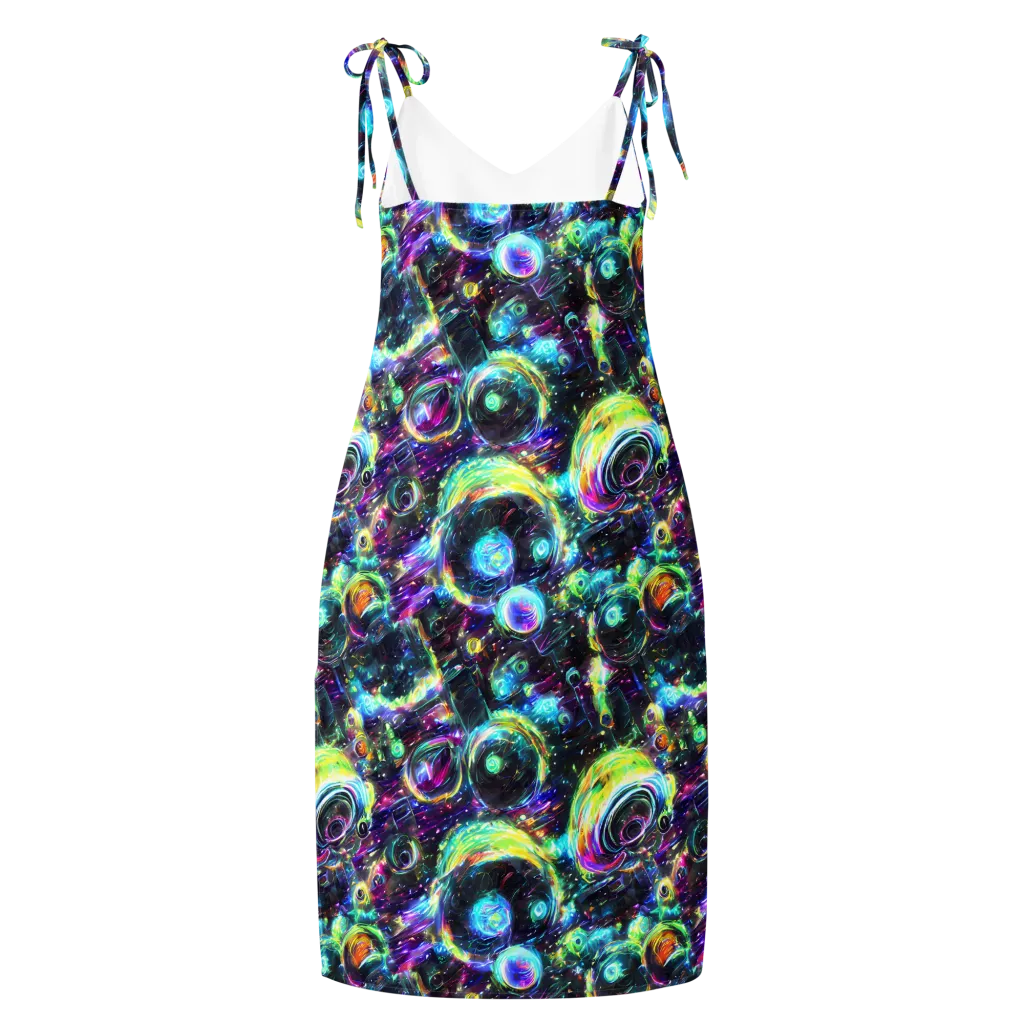 Iridescent Gravity on Slip Dress — Back