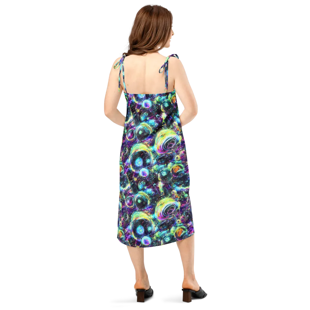 Iridescent Gravity on Slip Dress — Back