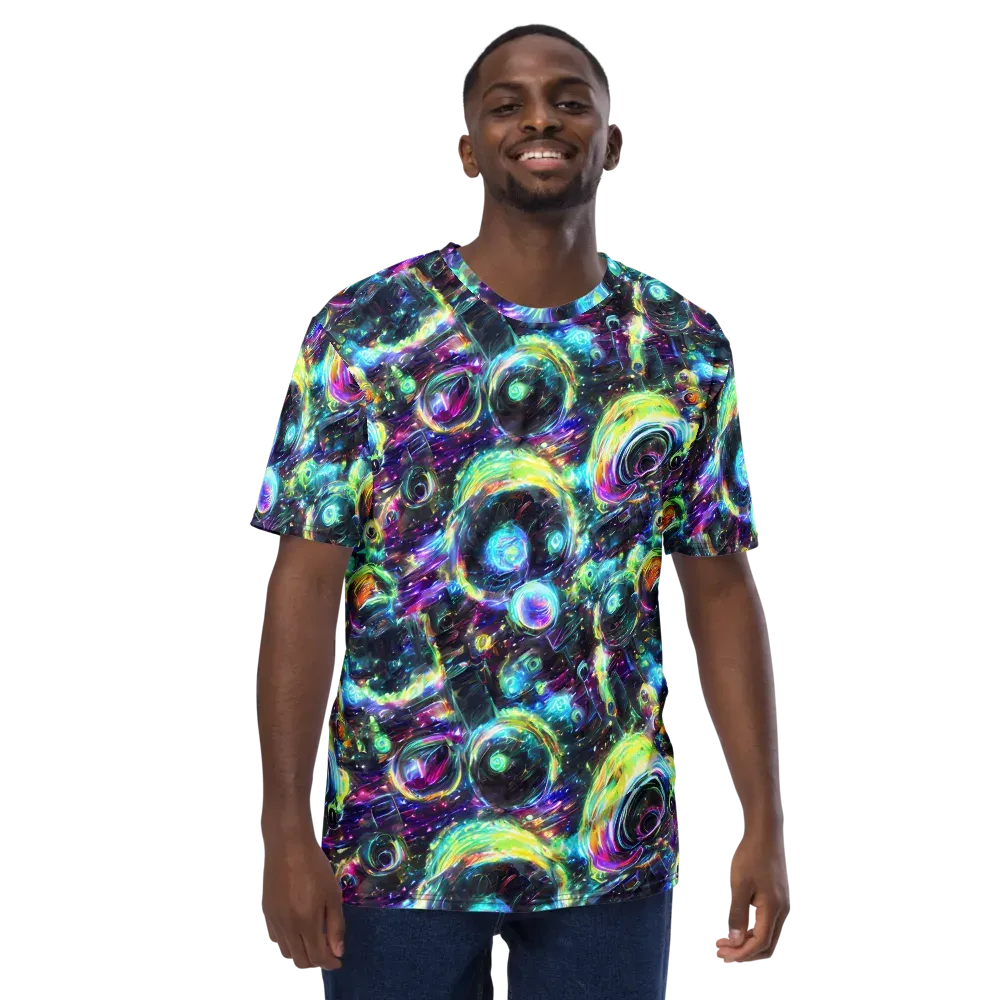 Iridescent Gravity on Men's Crew Neck T-Shirt — Front
