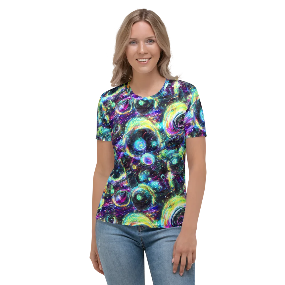 Iridescent Gravity on Women's Crew Neck T-Shirt — Front