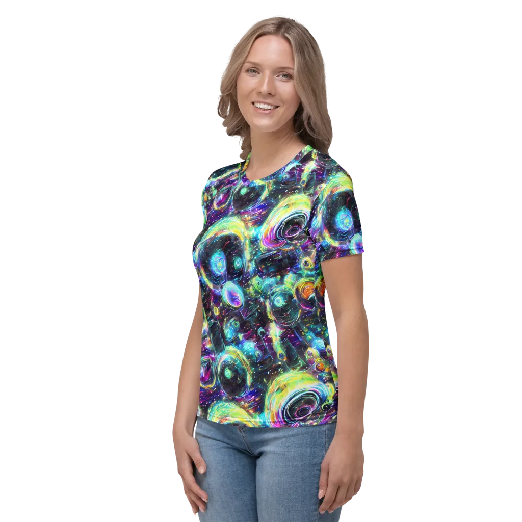 Iridescent Gravity on Women's Crew Neck T-Shirt — Left