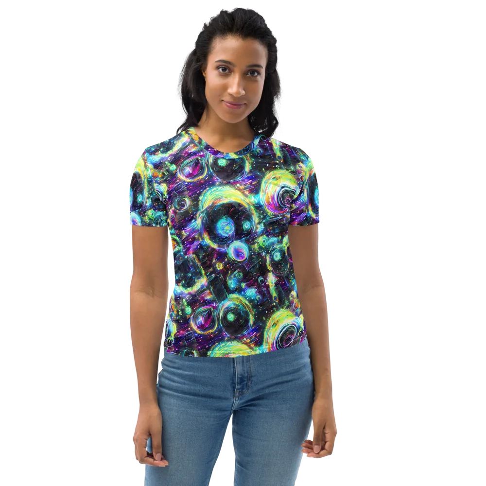 Iridescent Gravity on Women's Crew Neck T-Shirt — Front