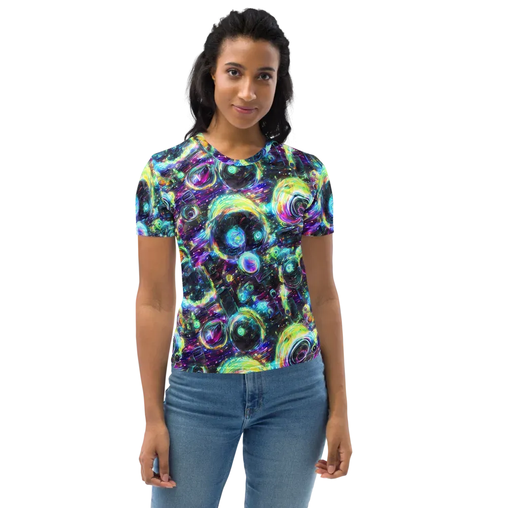 Iridescent Gravity on Women's Crew Neck T-Shirt — Front
