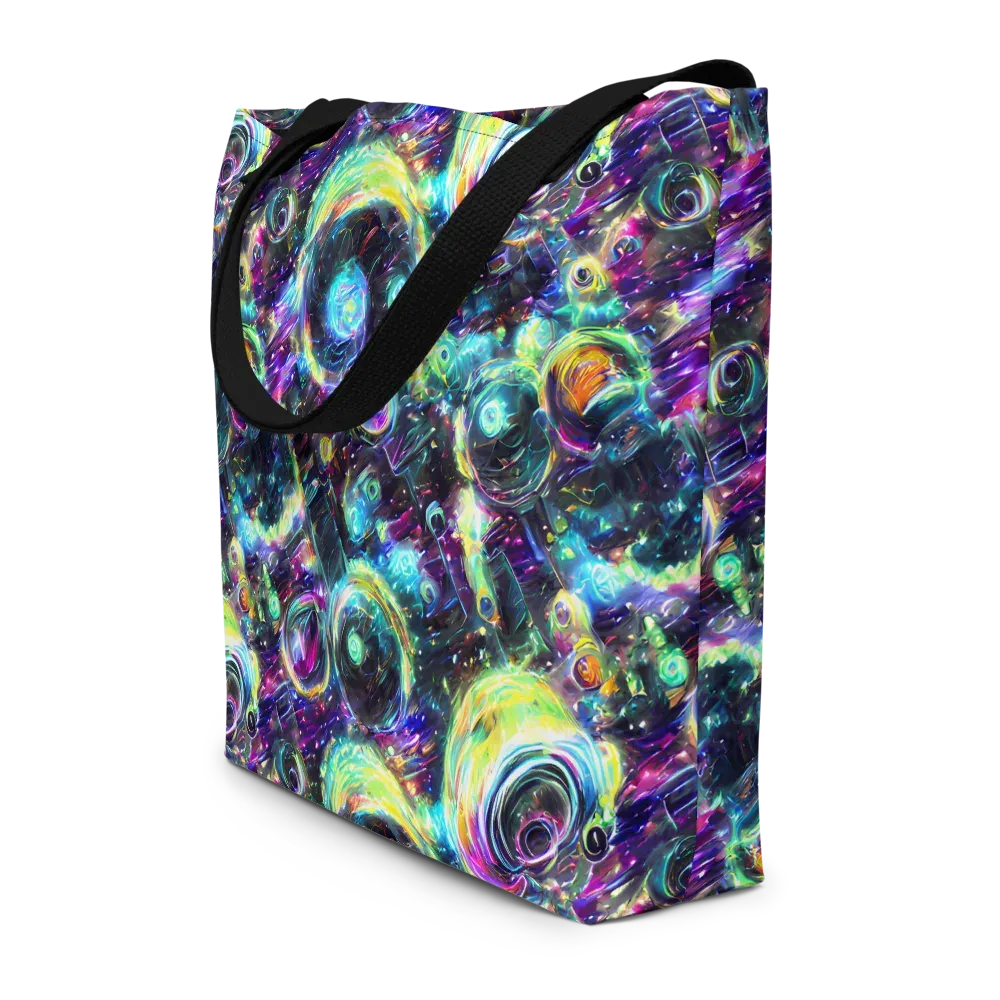 Iridescent Gravity on Large Tote Bag W/ Pocket — Front