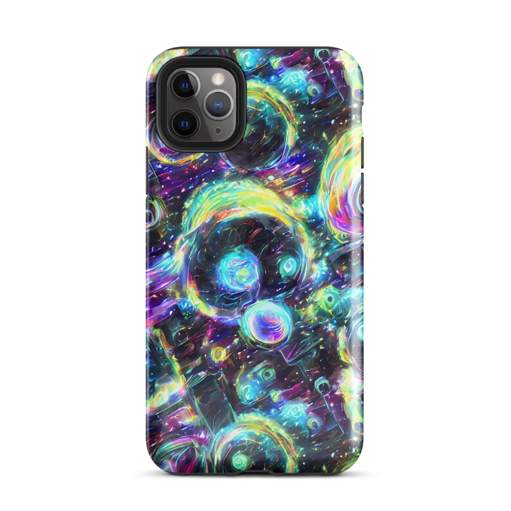 Iridescent Gravity on Tough Case for iPhone® — Front