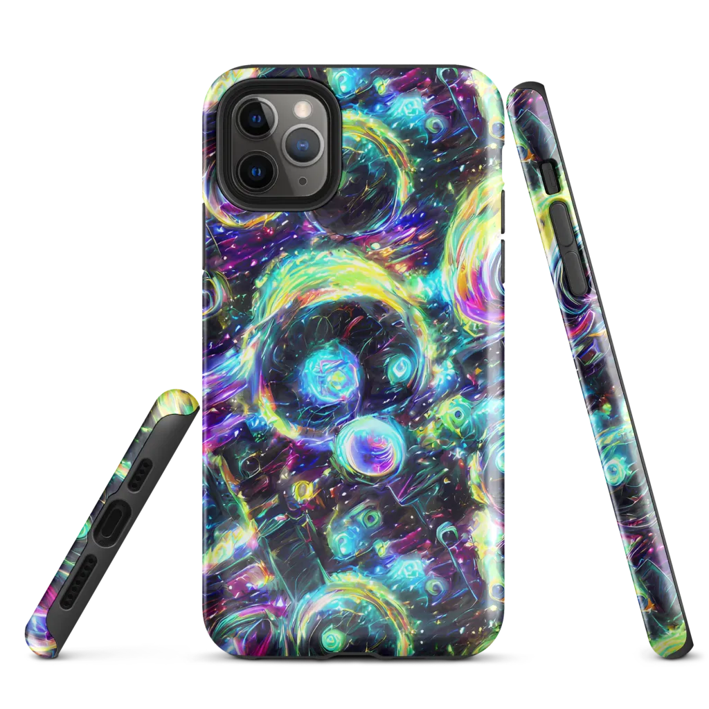 Iridescent Gravity on Tough Case for iPhone® — Front