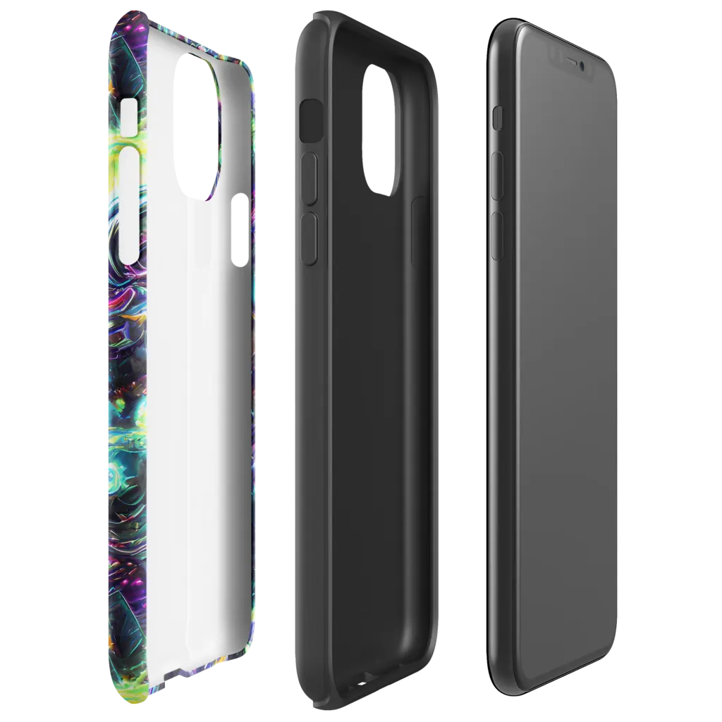 Iridescent Gravity on Tough Case for iPhone® — Right