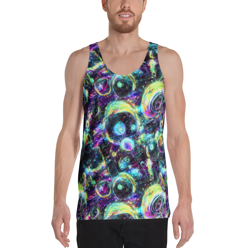 Iridescent Gravity on Men's Tank Top — Front
