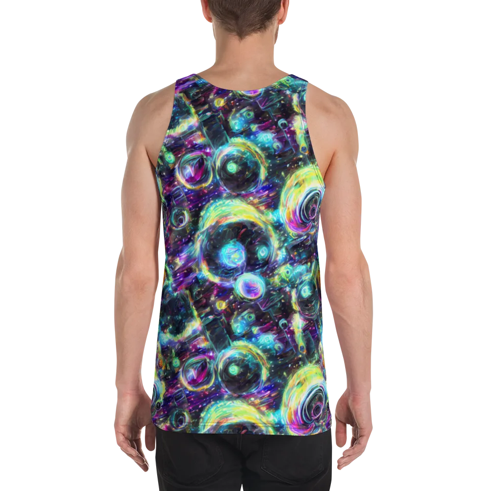 Iridescent Gravity on Men's Tank Top — Back