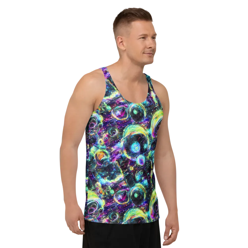 Iridescent Gravity on Men's Tank Top — Right Front
