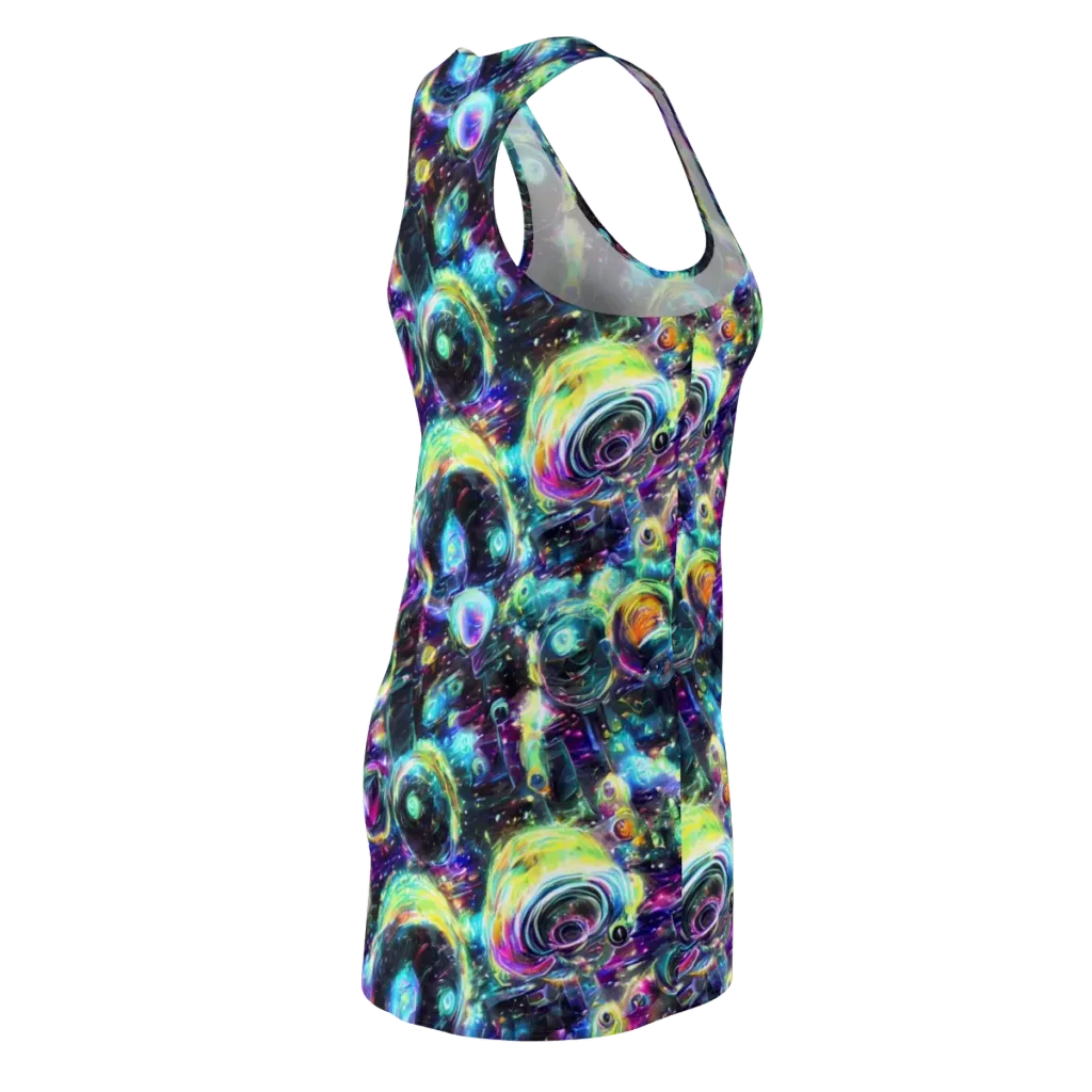 Iridescent Gravity on Racerback Dress — Back Side