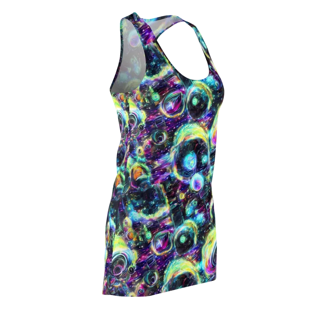 Iridescent Gravity on Racerback Dress — Front Side