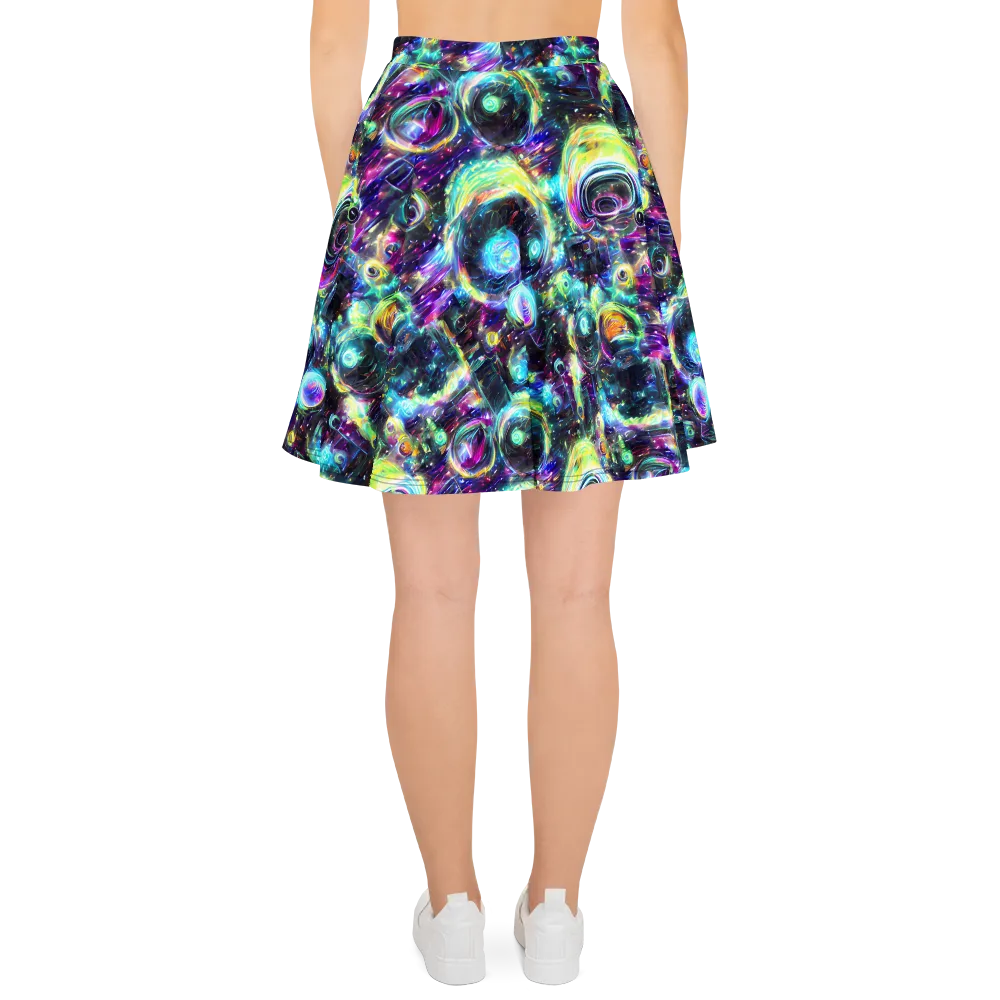Iridescent Gravity on Skater Skirt — Back