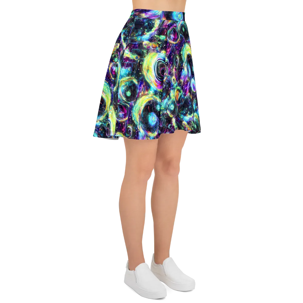 Iridescent Gravity on Skater Skirt — Right