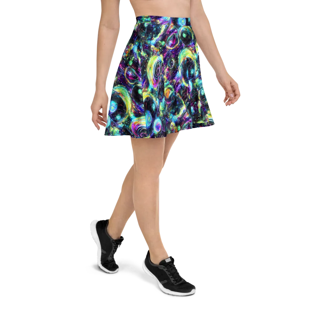 Iridescent Gravity on Skater Skirt — Right