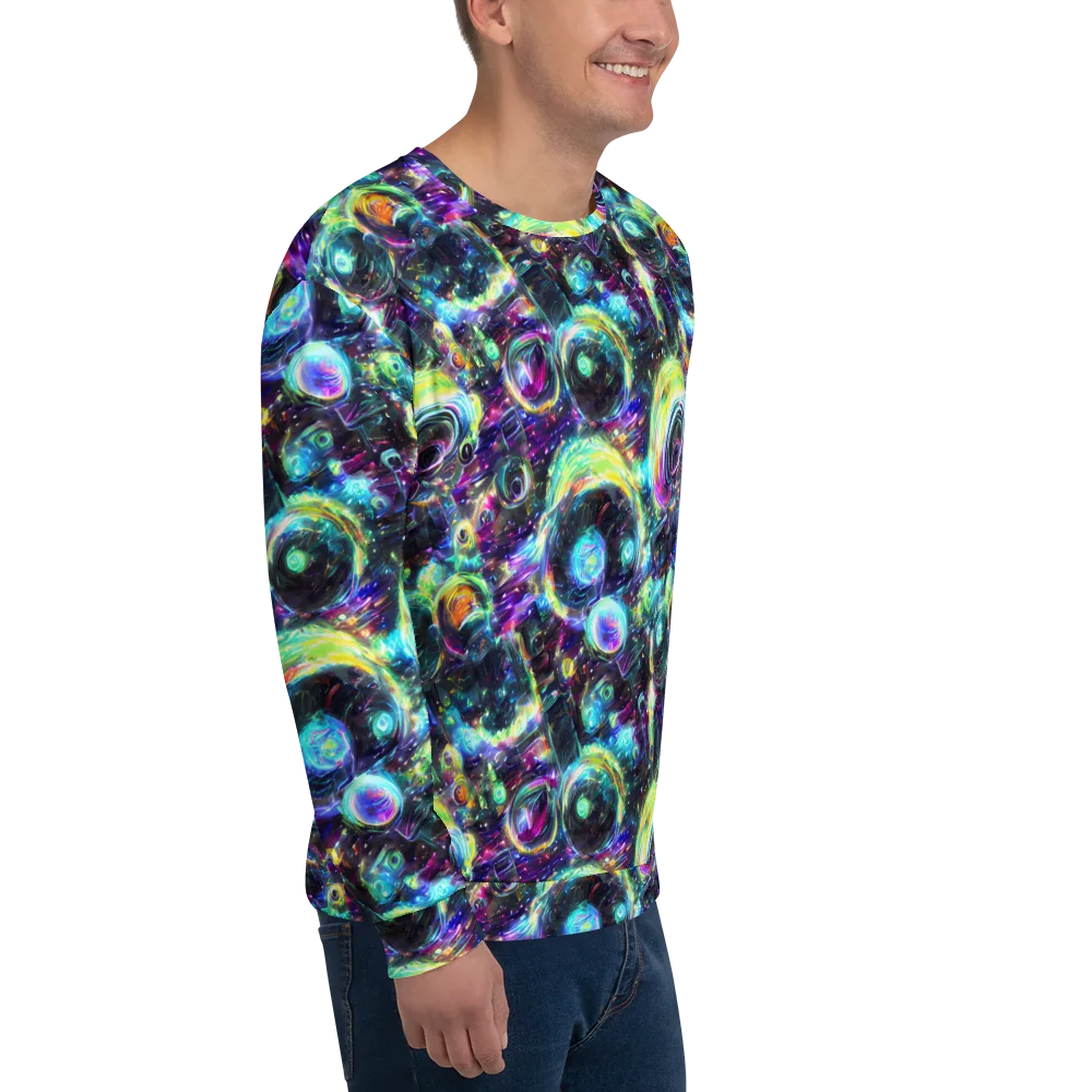 Iridescent Gravity on Sweatshirt — Right Front