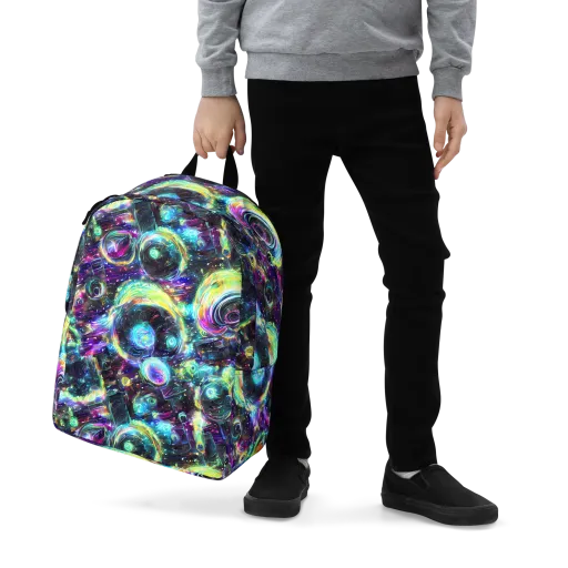 Iridescent Gravity on a Minimalist Backpack