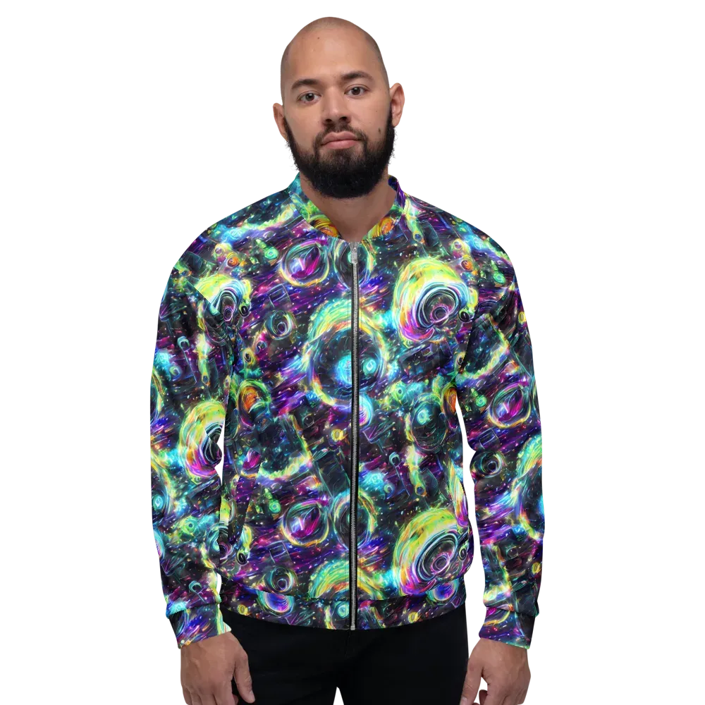 Iridescent Gravity on Bomber Jacket — Front