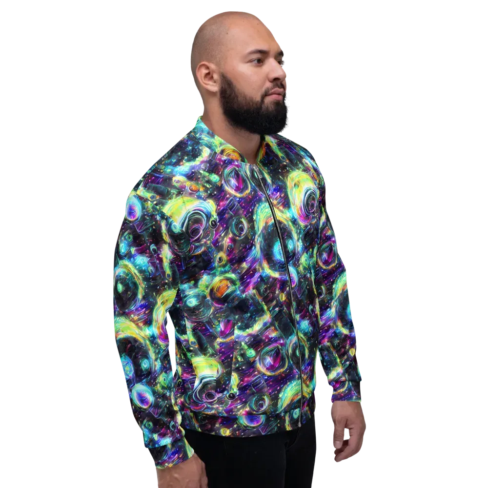 Iridescent Gravity on Bomber Jacket — Right