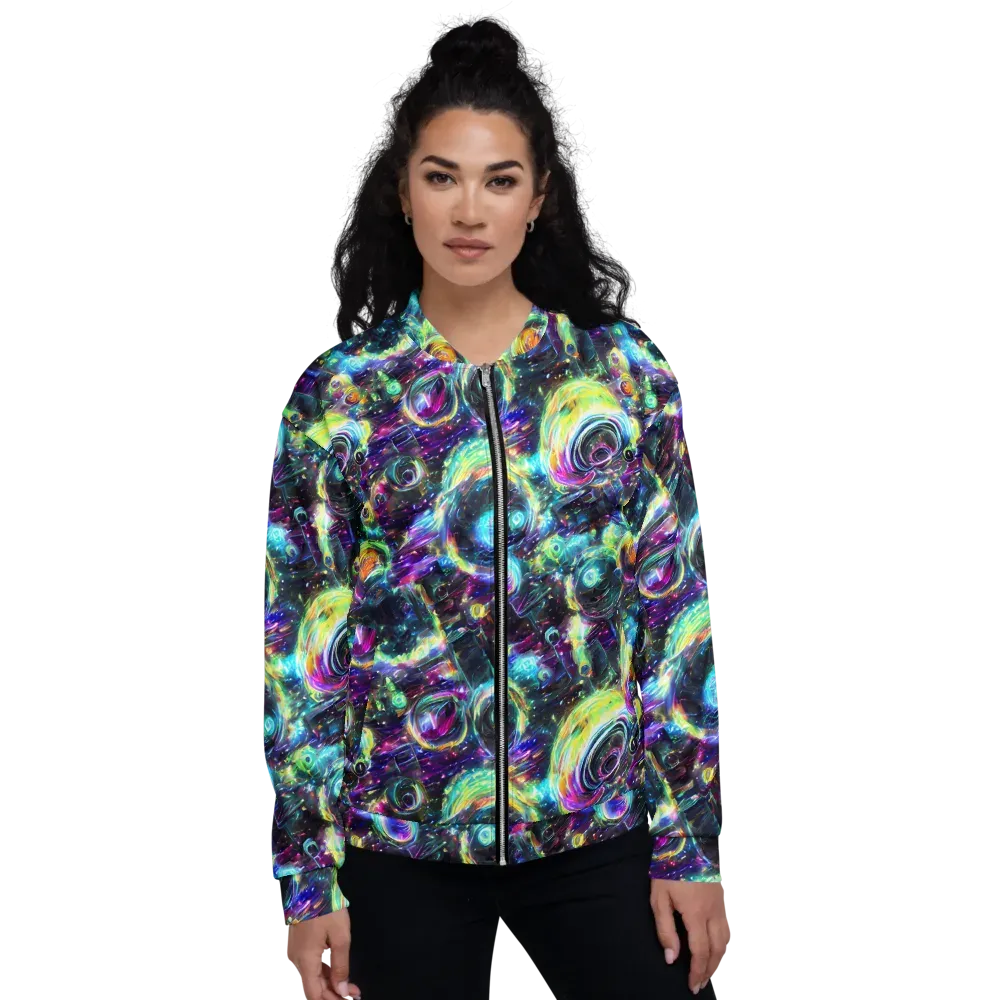Iridescent Gravity on Bomber Jacket — Front