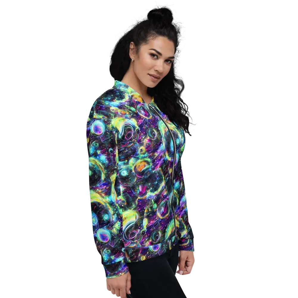 Iridescent Gravity on Bomber Jacket — Right