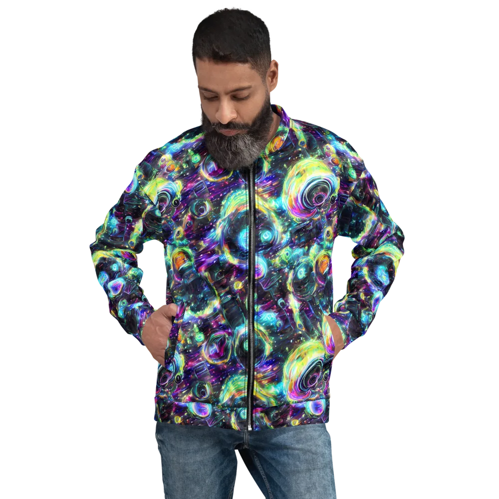 Iridescent Gravity on Bomber Jacket — Front
