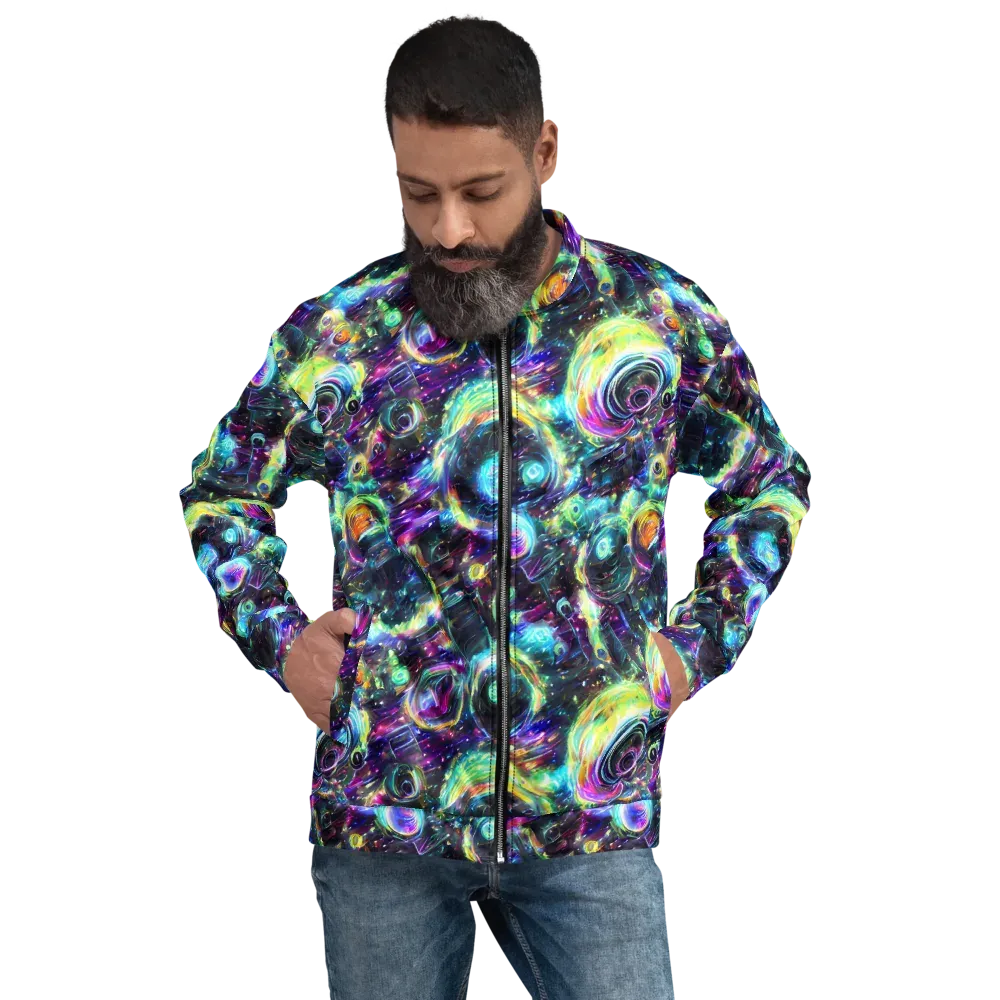 Iridescent Gravity on Bomber Jacket — Front