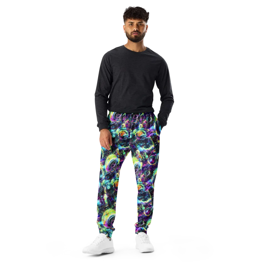 Iridescent Gravity on Men's Joggers — Front
