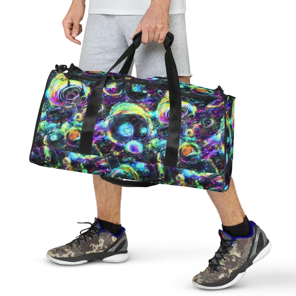 Iridescent Gravity on Duffle Bag — Front