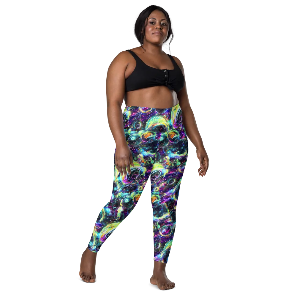 Iridescent Gravity on Leggings with Pockets — Front