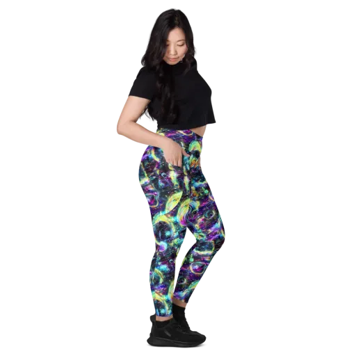 Iridescent Gravity on a Leggings with Pockets
